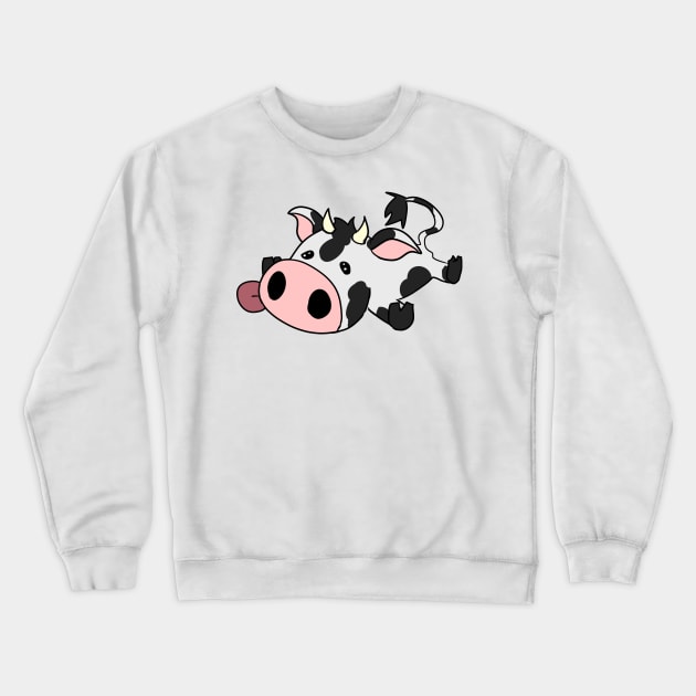 A silly little cow Crewneck Sweatshirt by tearsforlu